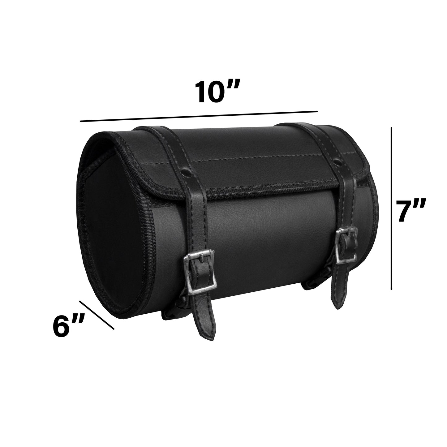 10' Plain PVC Motorcycle Tool Bag With 2 Roller