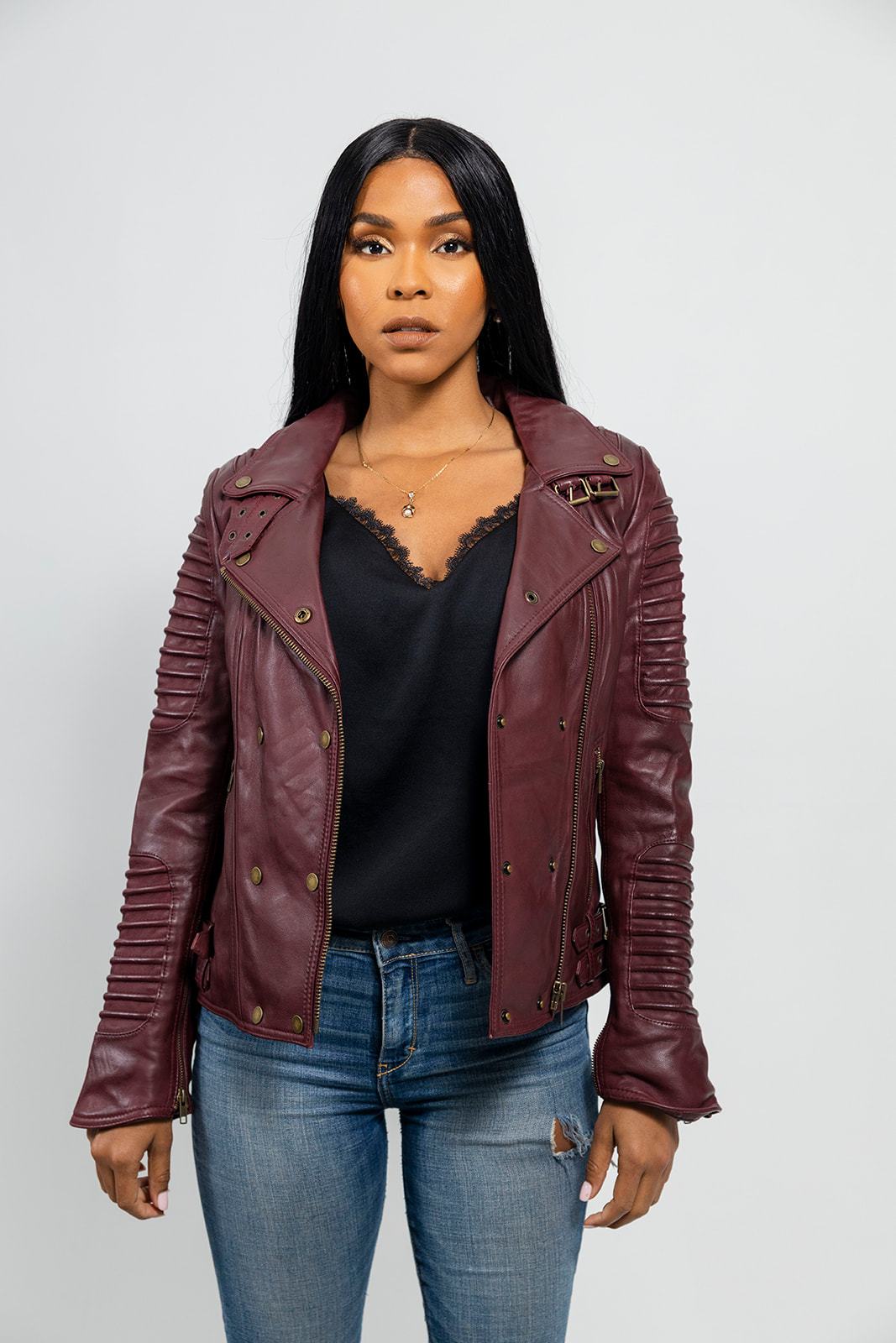 Queens - Women's Fashion  Leather Jacket