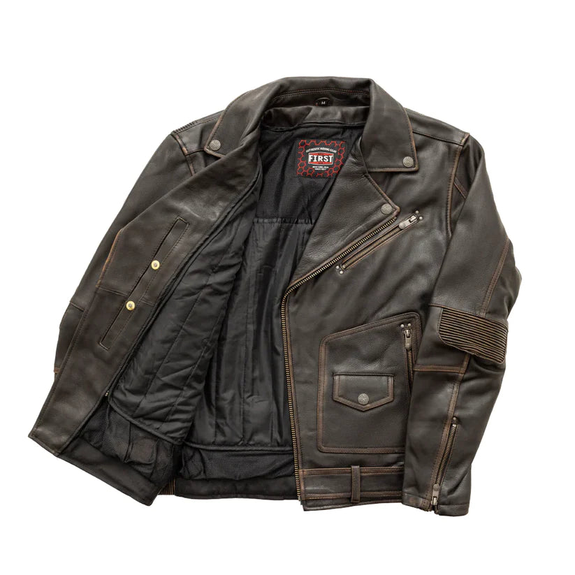 Wrath - Men's Motorcycle Leather Jacket 