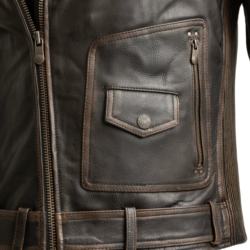 Wrath - Men's Motorcycle Leather Jacket 