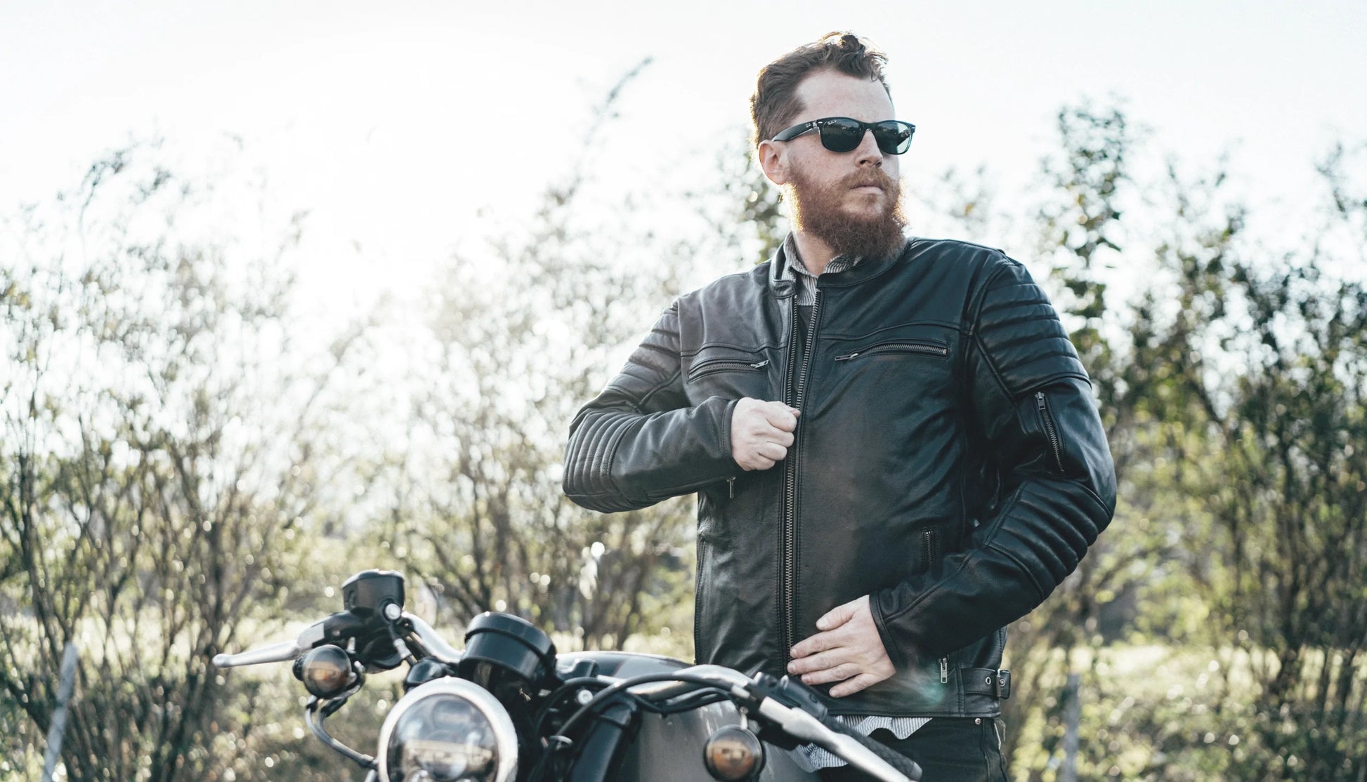 Men's Black Commuter Leather Jacket