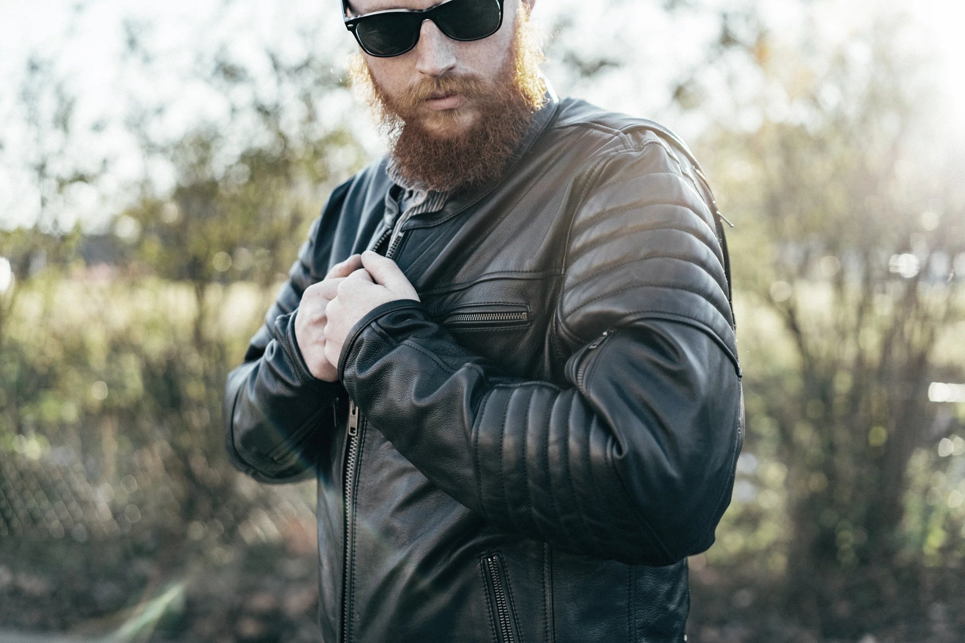 Men's Black Commuter Leather Jacket