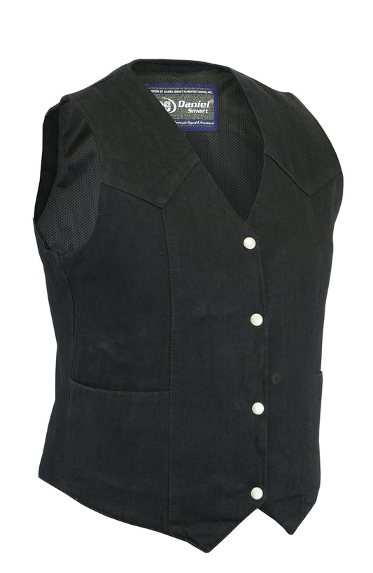 Women’s Denim Classic Plain Sides Vest