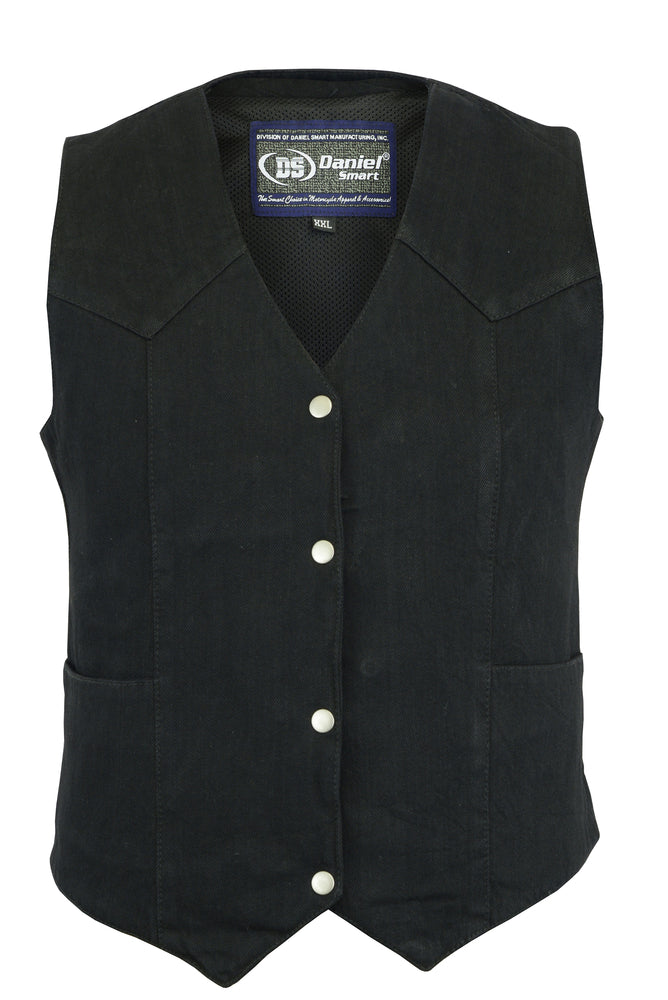 Women’s Denim Classic Plain Sides Vest