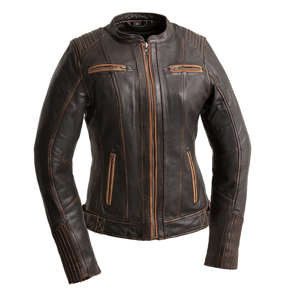 Electra  Women's Leather Motorcycle Jacket