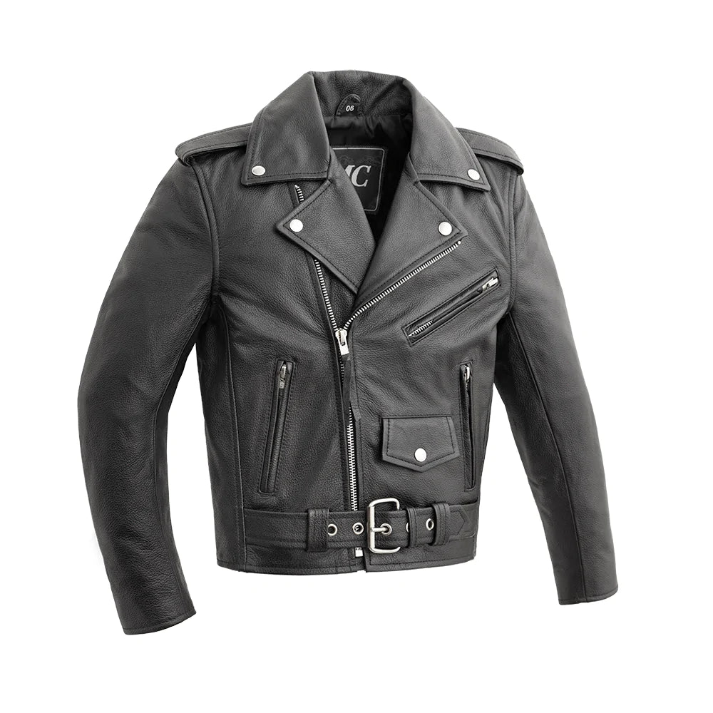 Kid's Cry Baby Biker Leather Jacket - Lightweight 