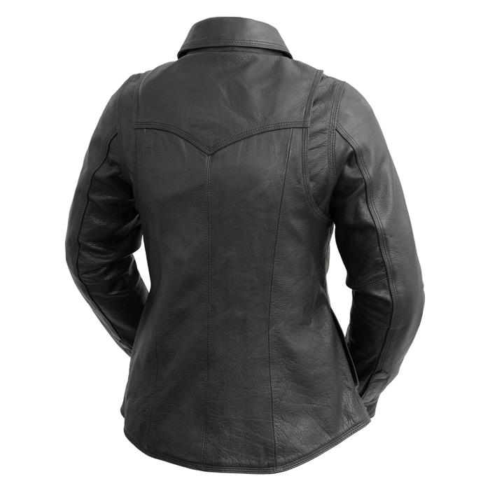 ONYX  Leather shirt Back