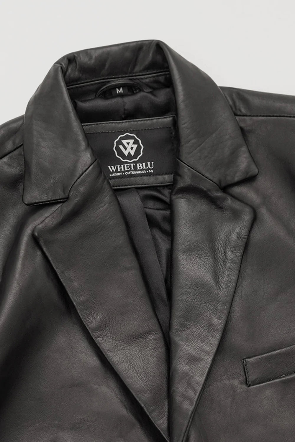 Men's Leather Fashion Jacket  with Two Buttons 