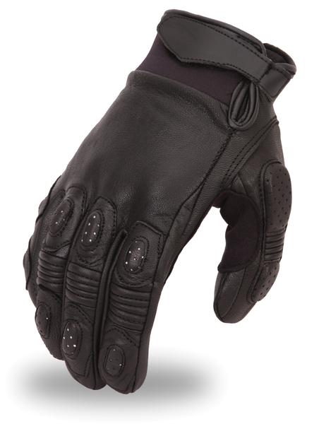 Men Crossover race leather gloves 