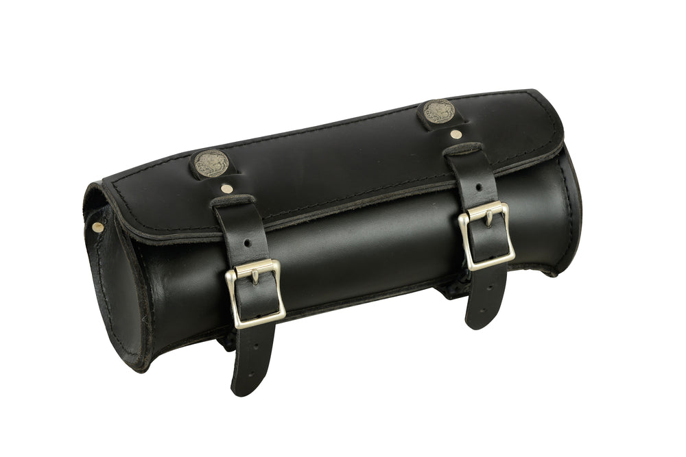 Premium Large Leather Round Tool Bag