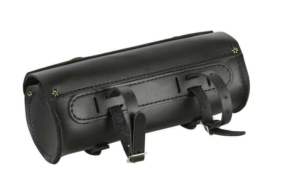 Premium Large Leather Round Tool Bag